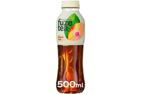 Fuzetea Black Eistee Pfirsich Rose 500 ml