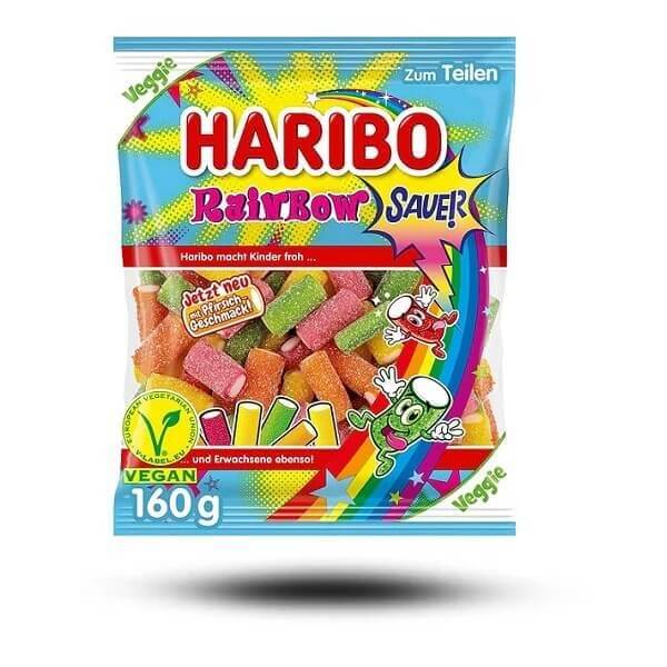 Haribo Rainbow Fizz Veggie 160 g
