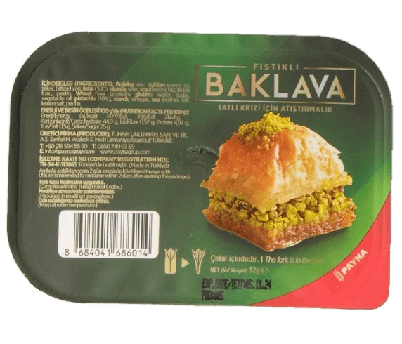 Payna Baklava Pistazie 30 g
