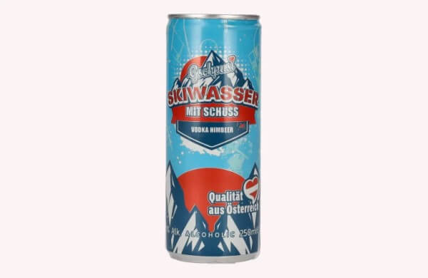 Skiwasser mit Schuß 4 % Vodka