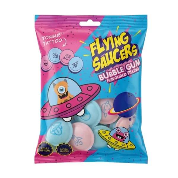 Flying Saucers Tattoo Bubble Gum 40 g