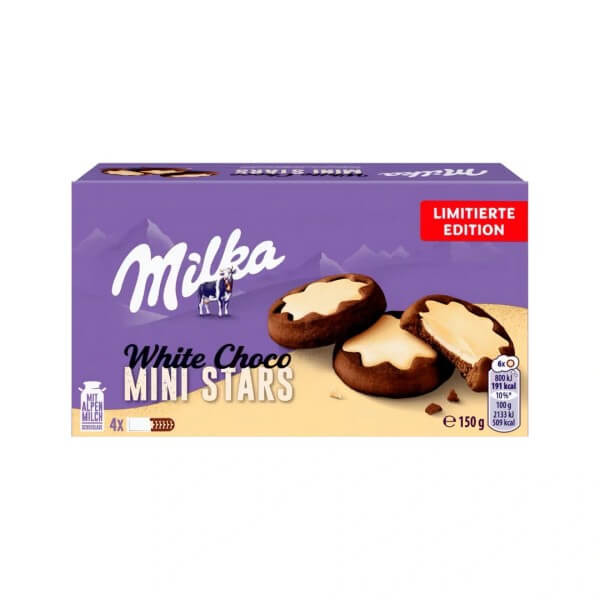 Milka White Choco Mini Stars 150g