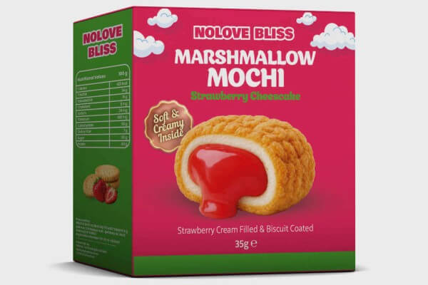 NOLOVE Marshmallow Mochi Strawberry Cheesecake 45 g