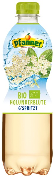Pfanner BIO Holunderblüte gespritzt PET 0,5l