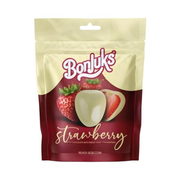 Bonjuks - Freeze Dried - Strawberry White 80 g