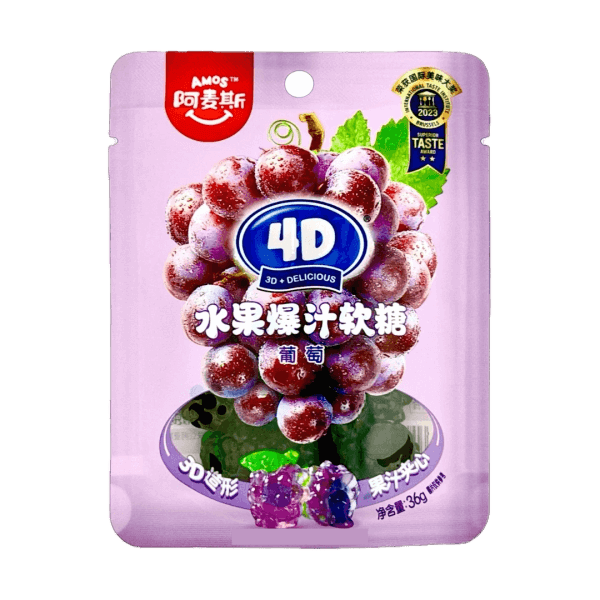Amos Peeling Candy Grape 36g