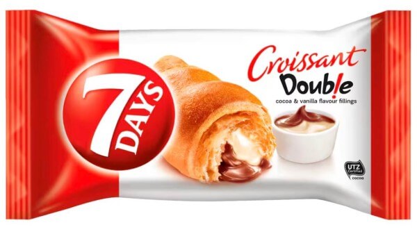 7 Days Croissant Double Cocoa & Vanilla 60 g