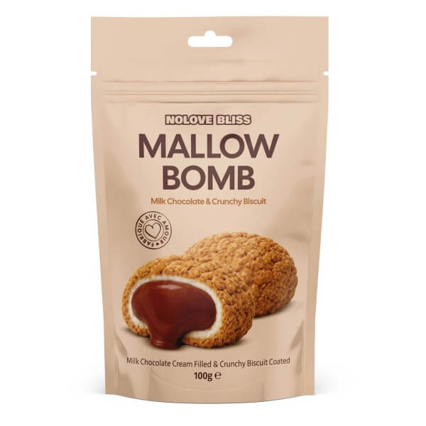 NOLOVE Mallow Bomb Chocolate & Crunchy Biscuit 100 g