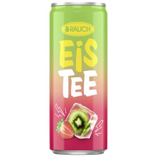Rauch Eistee Erdbeere Kiwi 330ml Dose